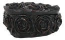 Beauty From Ashes Dark Romance Gothic Black Roses Heart Decorative Jewelry Box