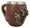 Ebros Medieval Khaleesi's Elemental Dragon Colorful Scale Egg With Hatching Wyrmling Small Coffee Tea Mug Cup 3.75" High Fantasy GOT Themed Dungeons And Dragons Drinking Cups (Fire Red)