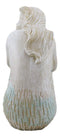 Ebros Nautical Goddess Mermaid Maiden Resting Decorative Crushed Glass Art Figurine 7.75"H
