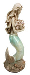 Ebros Large Ocean Mermaid Maiden Collecting Seashells Decor Figurine 14.75"H