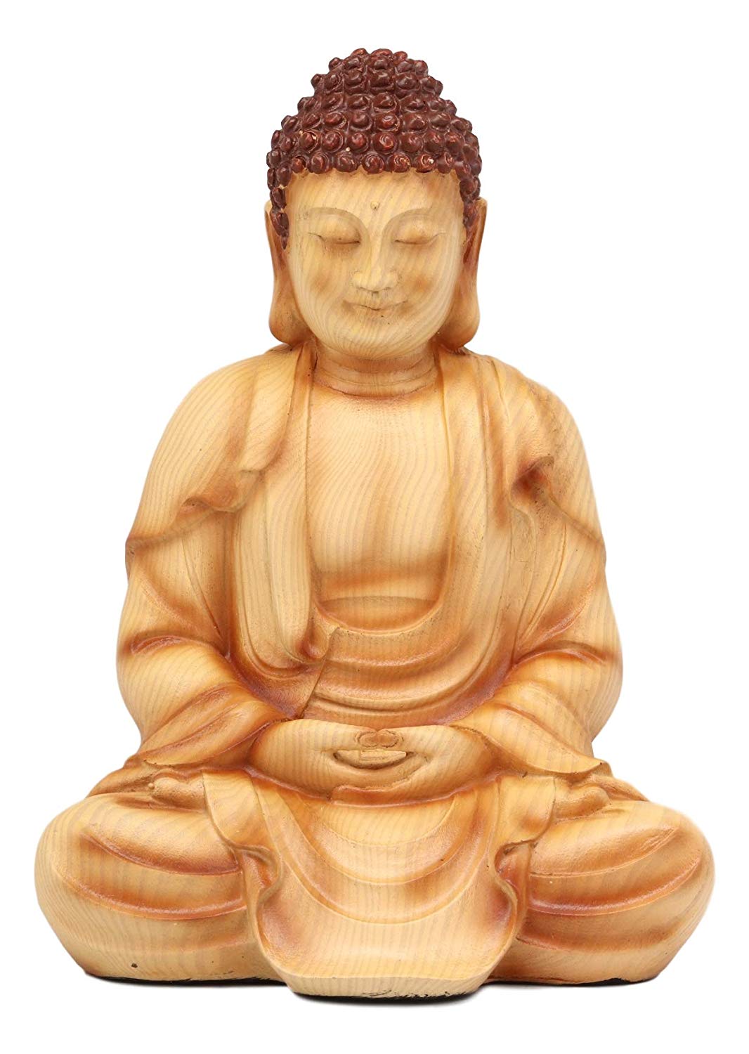 Ebros Eastern Meditating Buddha Gautama Amitabha in Dhyana Mudra Pose Statue - Ebros Gift