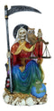 Ebros Rainbow Robe All Powerful Holy Death Santa Muerte Day of The Dead Figurine