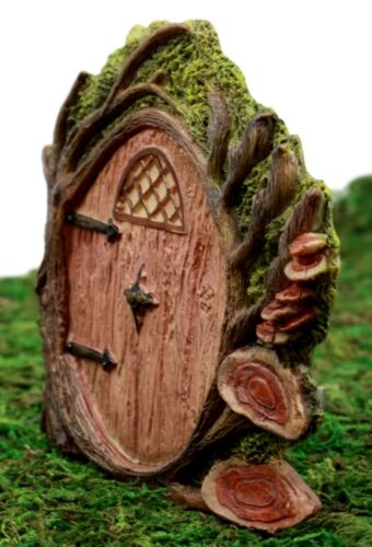 Ebros Gift Enchanted Fairy Garden Miniature Withered Tree House Door Figurine 4" H Do It Yourself Ideas for Your Home