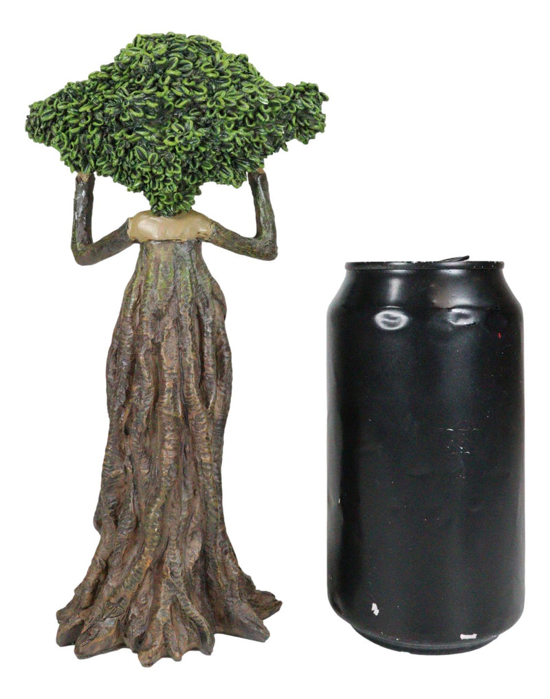 Greenman Tree Woman Gaia Dryad Ent Native Fixing Leafy Canopy Crown Figurine