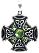 Ebros Celtic Trinity Crucifix Cross Pendant Medallion Necklace Accessory Jewelry