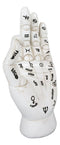 Psychic Fortune Teller Chirology Palmistry Hand Palm With Lines Mounts Figurine