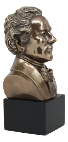 Founding Father Alexander Hamilton Bust Statue US Constitution Historic Figure