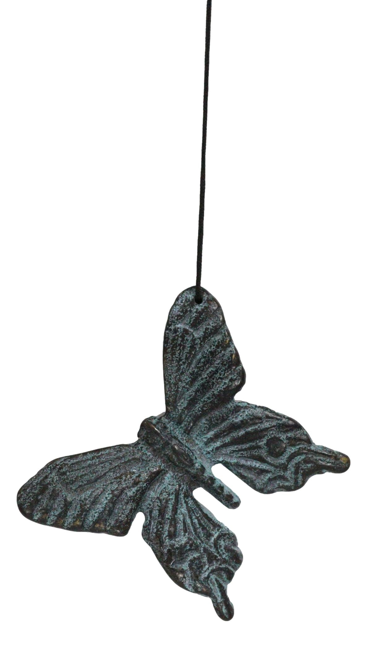 Cozy Cottage Garden Butterfly Mariposa Brass Resonant Relaxing Wind Chime Patio