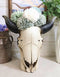 Wildlife Southwestern Rustic Steer Ox Bull Cow Skull Vase Planter Decor Figurine
