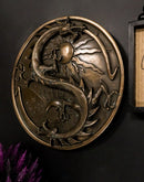 Double Dragon Alchemy Night And Day Yin Yang Astrology Fusion Wall Plaque Decor