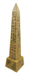 Ebros Egyptian Temple of Ra Sand Desert Obelisk With Hieroglyphs Statue 8" Tall