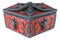 Ebros Red Gothic Pentagram Sabbatic Goat Baphomet Decorative Jewelry Box