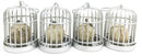 Skull Caged Human Warrior Tattoo Skulls Skeleton Figurine Miniature Set Ornament