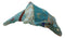 Marine Blue Dolphin Hand Crafted Paper Mache In Colorful Sari Fabric Figurine