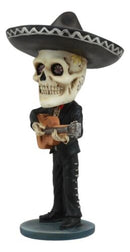 Ebros Day Of The Dead Skeleton Wedding Mariachi Guitar Player Bobblehead Statue 6"Tall Traditional Dias De Muertos Sugar Skull Bobblehead Figurine