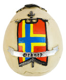 King Arthur And Roundtable Knights Sir Gaheris Orkney Coat Of Arms Skull Statue