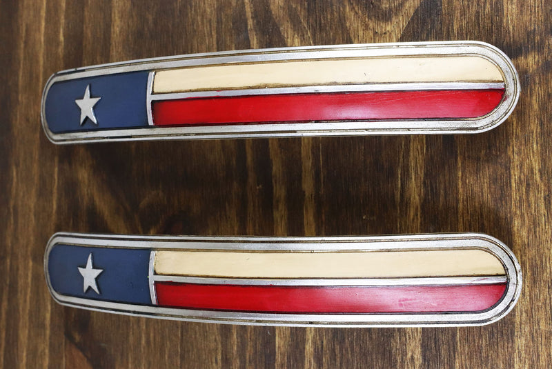 Set Of 6 Western Cowboy Texas Flag Drawer Cabinet Furniture Bar Pull Knobs