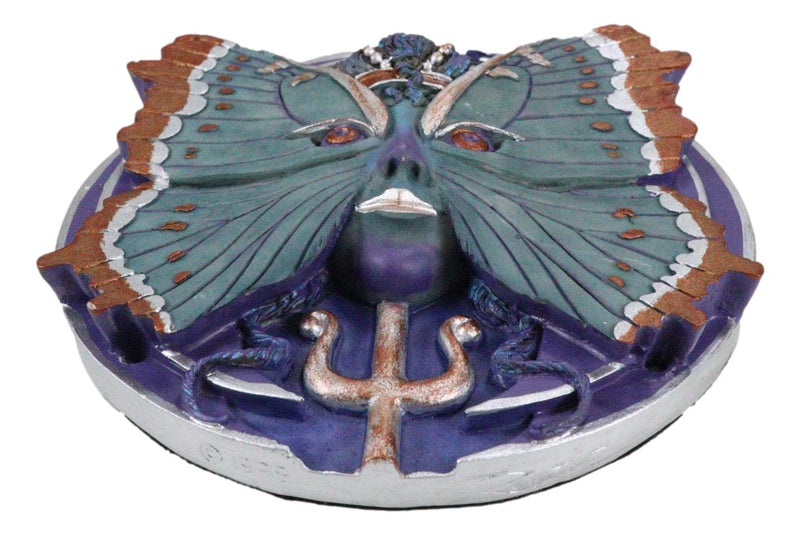 Ebros Butterfly Metamorphosis Psyche Spirit Goddess Decor Wall Plaque 5.25" Diameter Wiccan Wicca Art Decorative Sculpture by Oberon Zell