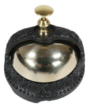Vintage Antique Style Ornate Victorian Small Front Desk Hotel Bell Paperweight