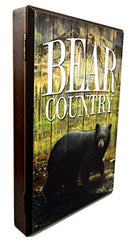 Ebros Gift Black Bear Country Secret Safe Book Shaped Multiple Keys Decorative Storage Organizer
