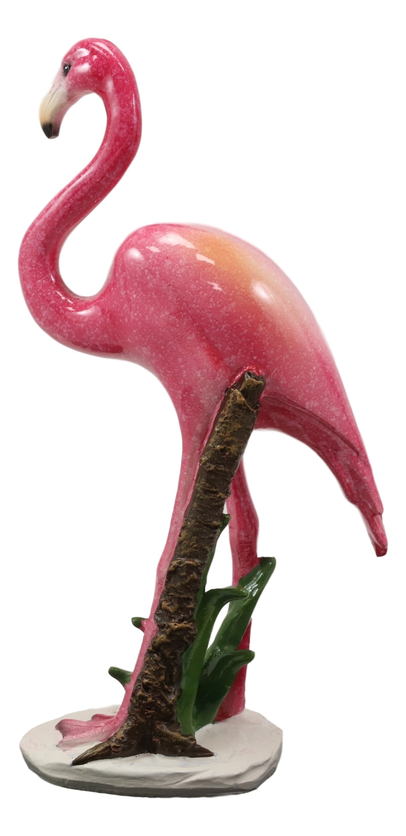 Ebros Tropical Rainforest Paradise Pink Flamingo Bird Decorative Statue 8"H