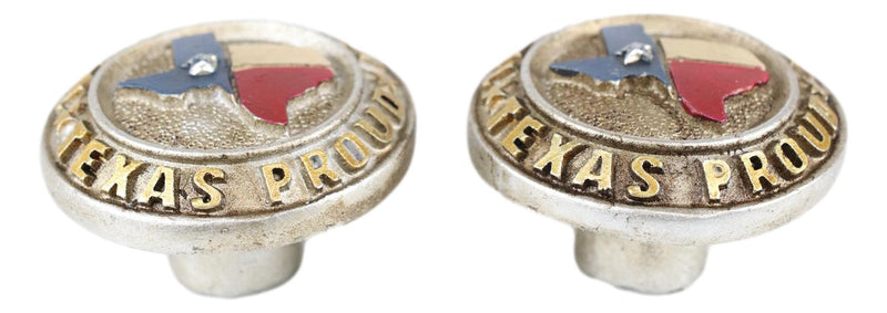 Set Of 6 Western Texan Map Texas Born And Proud Drawer Cabinet Furniture Knobs