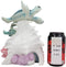 Colorful Nautical Sea Turtle Family Swimming By Big Conch With LED Light Statue