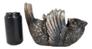 Bronzed Wise Wine Great Horned Owl Wine Holder 9.25"Long Home Decor