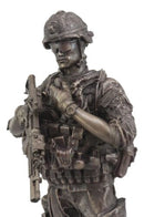 Modern Infantry Soldier Statue 13"Tall Rifleman Reporting Detail To Headquarters