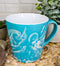 Ebros Nautical Ocean Marine Octopus Beverage Blue Stoneware Ceramic Mug Decor