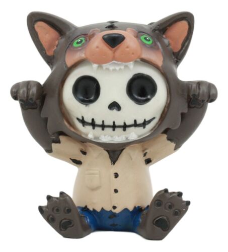 Ebros Furrybones Wolfie The Werewolf Figurine Small 3 Inch Furry Bones Werewolf - Ebros Gift