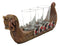 Ebros Scandinavian Viking Dragon Longship 3 Shotglass Shooter Holder 11.25"L