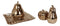 Glam Bronze Ceramic Decorative Fruit Assortment With Basket Tray Plate Accent
