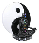 Chakra Yoga Avatar With Black And White Yin Yang Backflow Incense Cone Holder