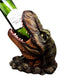 Ebros Prehistoric Dinosaur Tyrannosaurus Rex Head 10.75"H Wine Bottle Holder Figurine