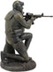 Ebros Battlefield Navy Seal Diver Soldier Taking Aim with Rifle Statue 6" H