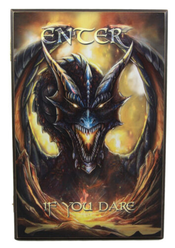 Fantasy Enter The Dragon Lair Book Shaped Multiple Keys Secret Storage Organizer