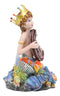 Ebros Sheila Wolk Ocean Treasure Chest Merboy with Seahorse Starfish Clownfish 7"H