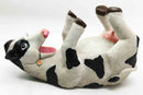 Farm Bovine Cow Adorable Spots Wine Guzzler Holder Kitchen Decor Resin Figurine