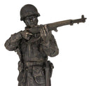 WW2 Marine Private Combat Soldier Taking Aim with Rifle During Patrol Figurine