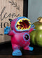 Underbedz Bellye Scary Tie Dye Cyclops Eye In Belly Sharp Fangs Monster Figurine
