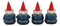 Ebros Welcome Whimsical Gnome W/ Greeting Signs Statues 4"H Set 4 Garden Gnome
