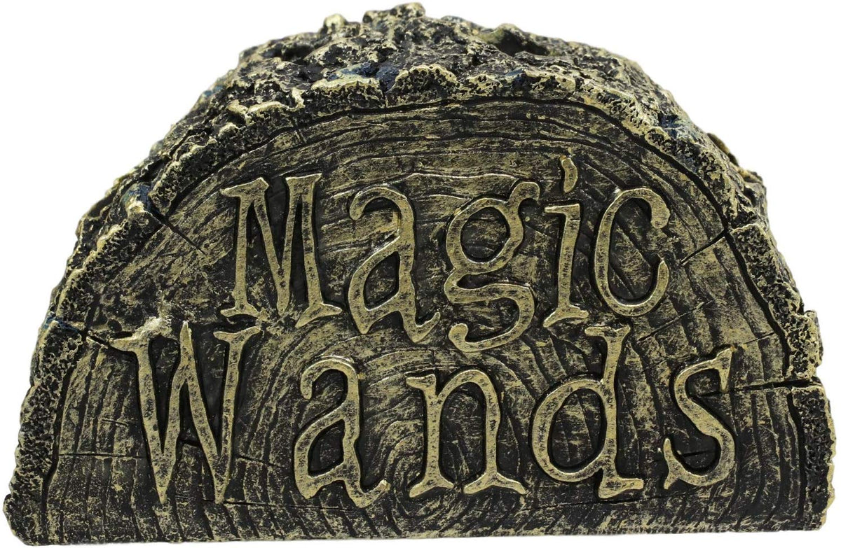Ebros Witch & Wizard Fantasy Cosplay 4 Magic Wands with 1 Stand Holder Decor - Ebros Gift