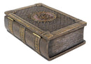 Ebros Masonic Symbol Freemasonry Square and Compasses Hinged Book Box 5.75"L