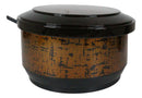 Large Japanese Restaurant Grade Gold Ohitsu Rice Container Serving Bowl & Scoop