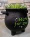 Green Thumb Witch Gardening Black Herbs For Spells Cauldron Planter Pot 7.5"D
