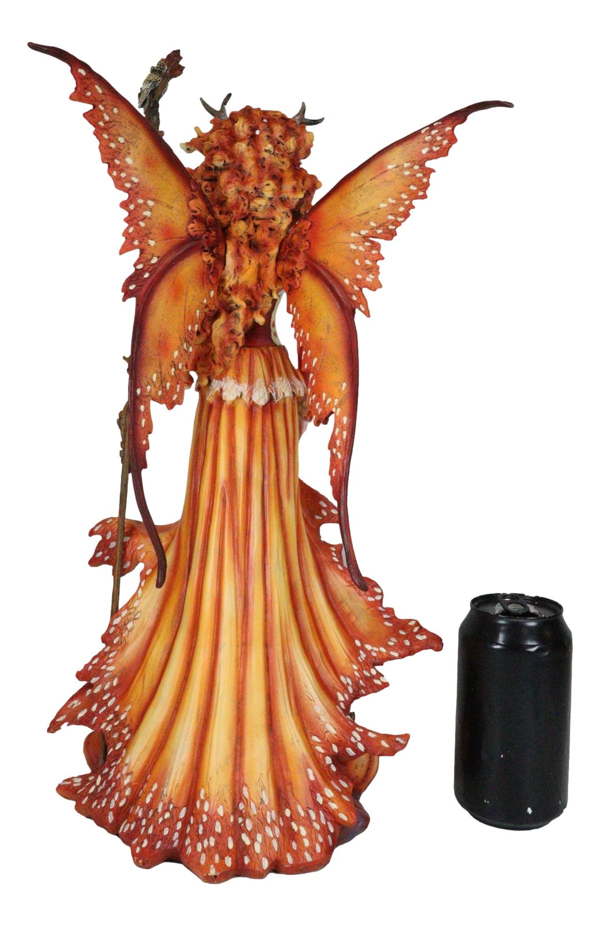 Ebros Amy Brown Pumpkin Queen Autumn Fairy Statue 17.5" Tall Fantasy Faery