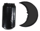 Wicca Occult Black Crescent Moon Skull Gothic Lunar Goddess Small Hand Mirror