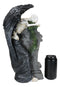 Large Winged Death Angel Grim Reaper Skeleton By Graveyard Tombstone Figurine