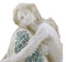 Ebros Nautical Goddess Mermaid Maiden Resting Decorative Crushed Glass Art Figurine 7.75"H